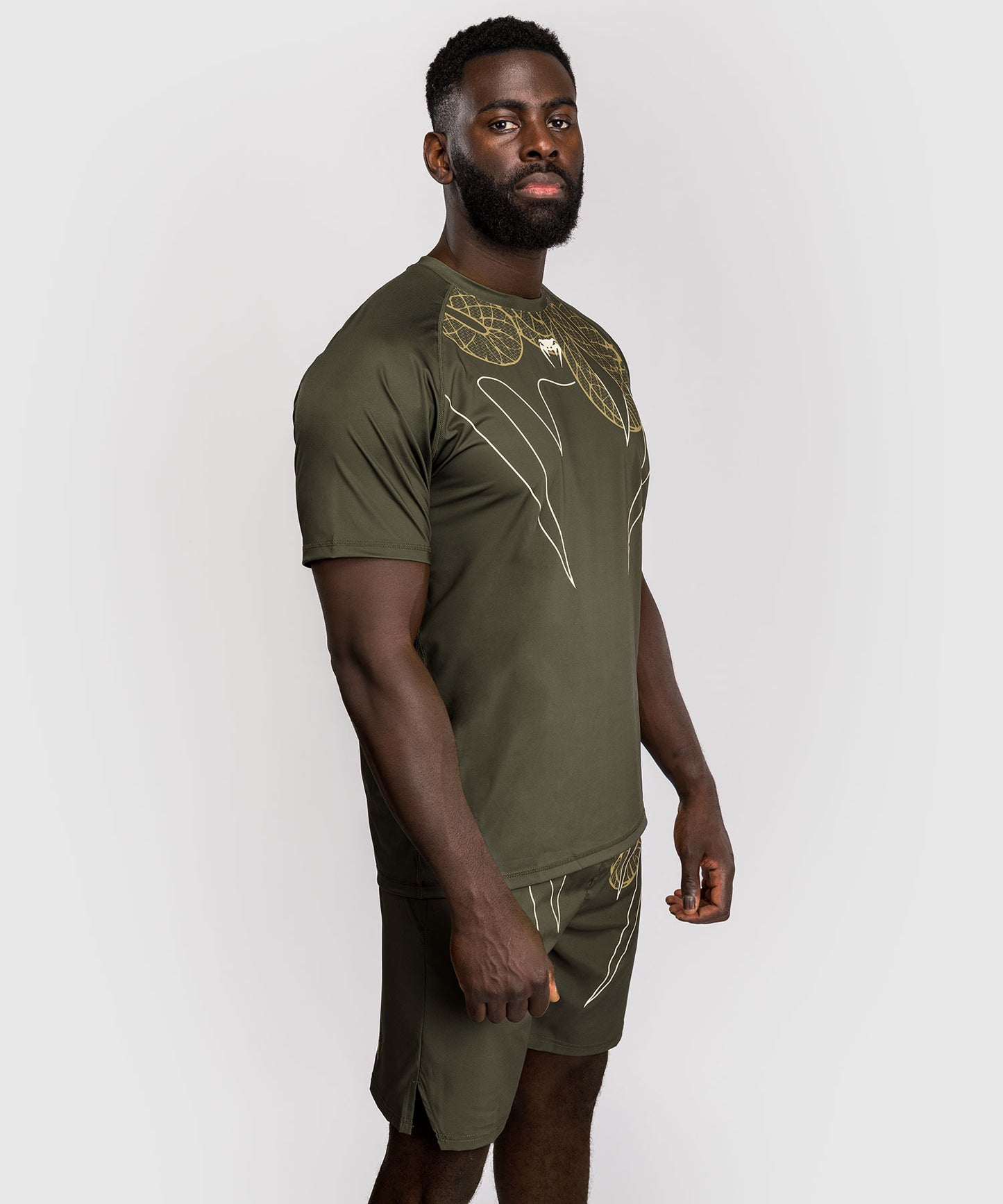 Venum Serpenti Dry-Tech T-Shirt - Khaki/Bronze/Elfenbeinfarben