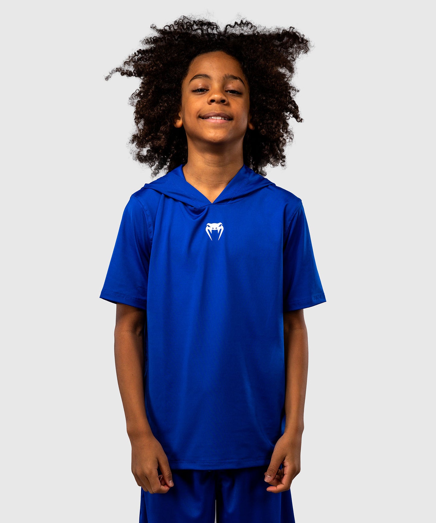 Sweat à capuche à manches courtes Dry Tech pour Enfants Venum Elite - Bleu Royal