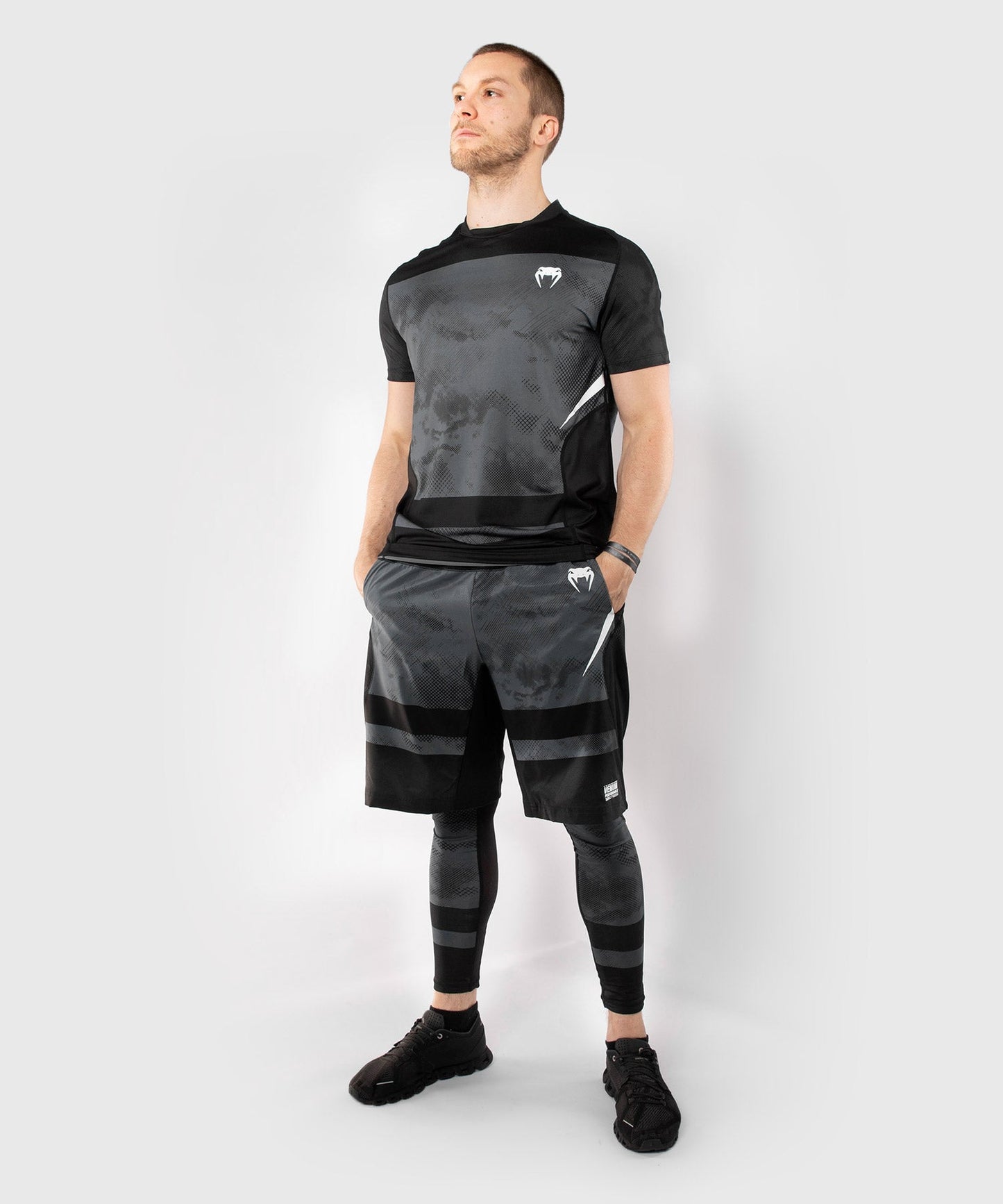 Fightshort Venum Sky247 - Black/Grey