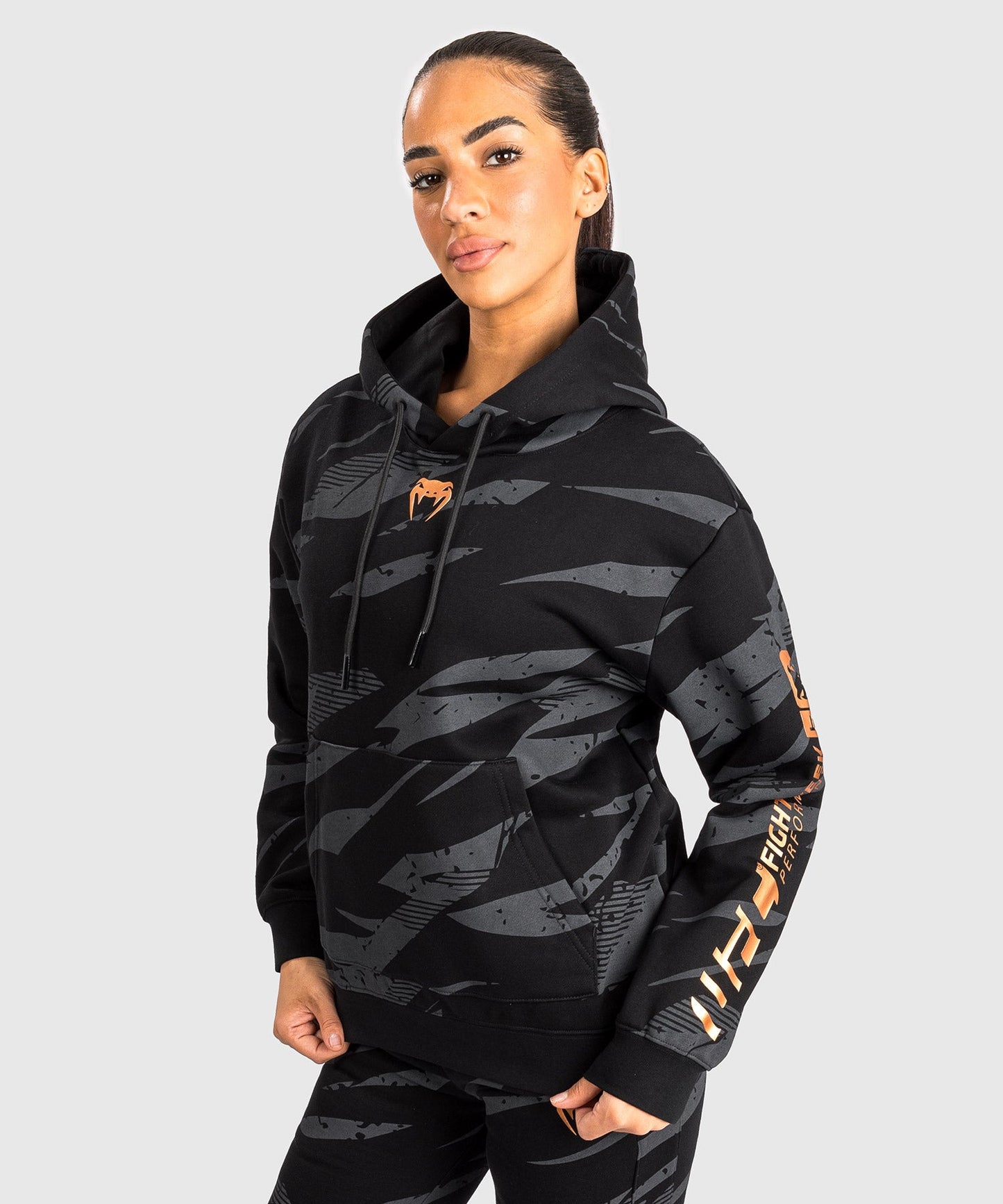 Women's Hooded Sweatshirt UFC Adrenaline by Venum Fight Week - Urban Camo