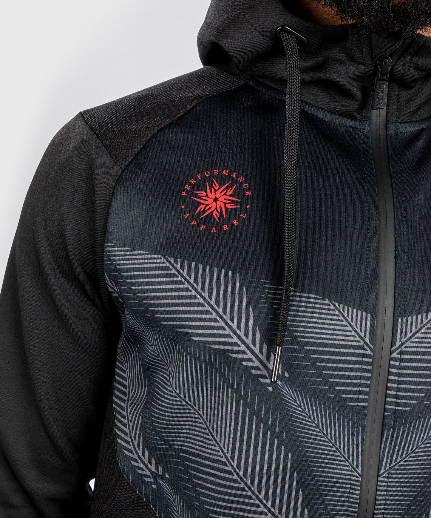 Venum Phantom Hoodie mit Reißverschluss - Schwarz/Rot