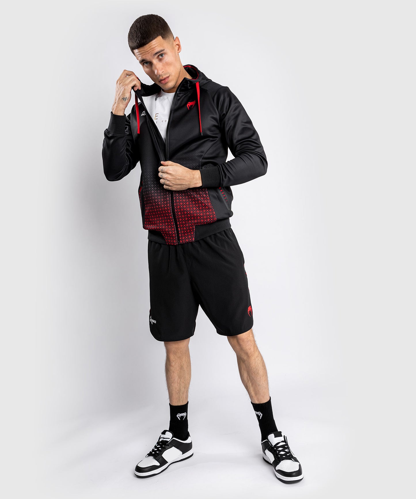 Sweatshirt à Capuche UFC Venum Performance Institute - Noir/Rouge
