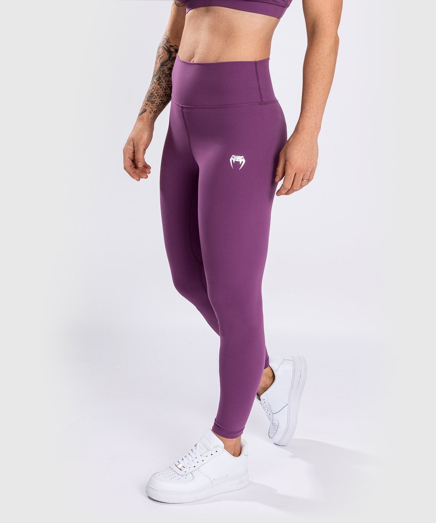 Venum Essential Lifestyle Leggings - Dark Orchid/Brushed Silver