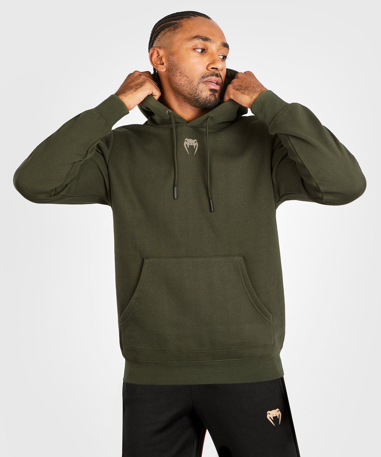 Sweatshirt à capuche pour Hommes UFC Adrenaline by Venum Fight Week - Kaki