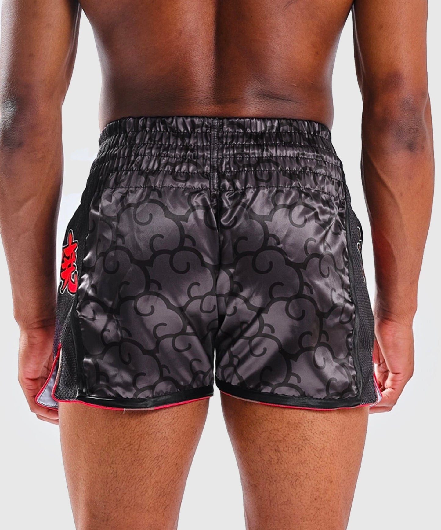 Elion X Naruto Muay Thai Shorts - Akatsuki Black/Red