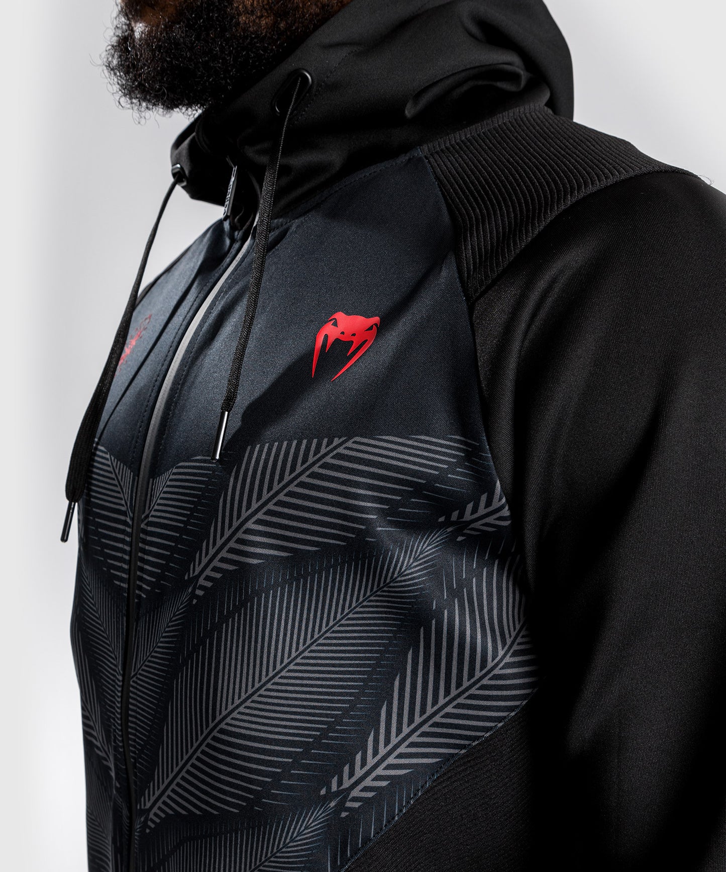 Venum Phantom Hoodie mit Reißverschluss - Schwarz/Rot