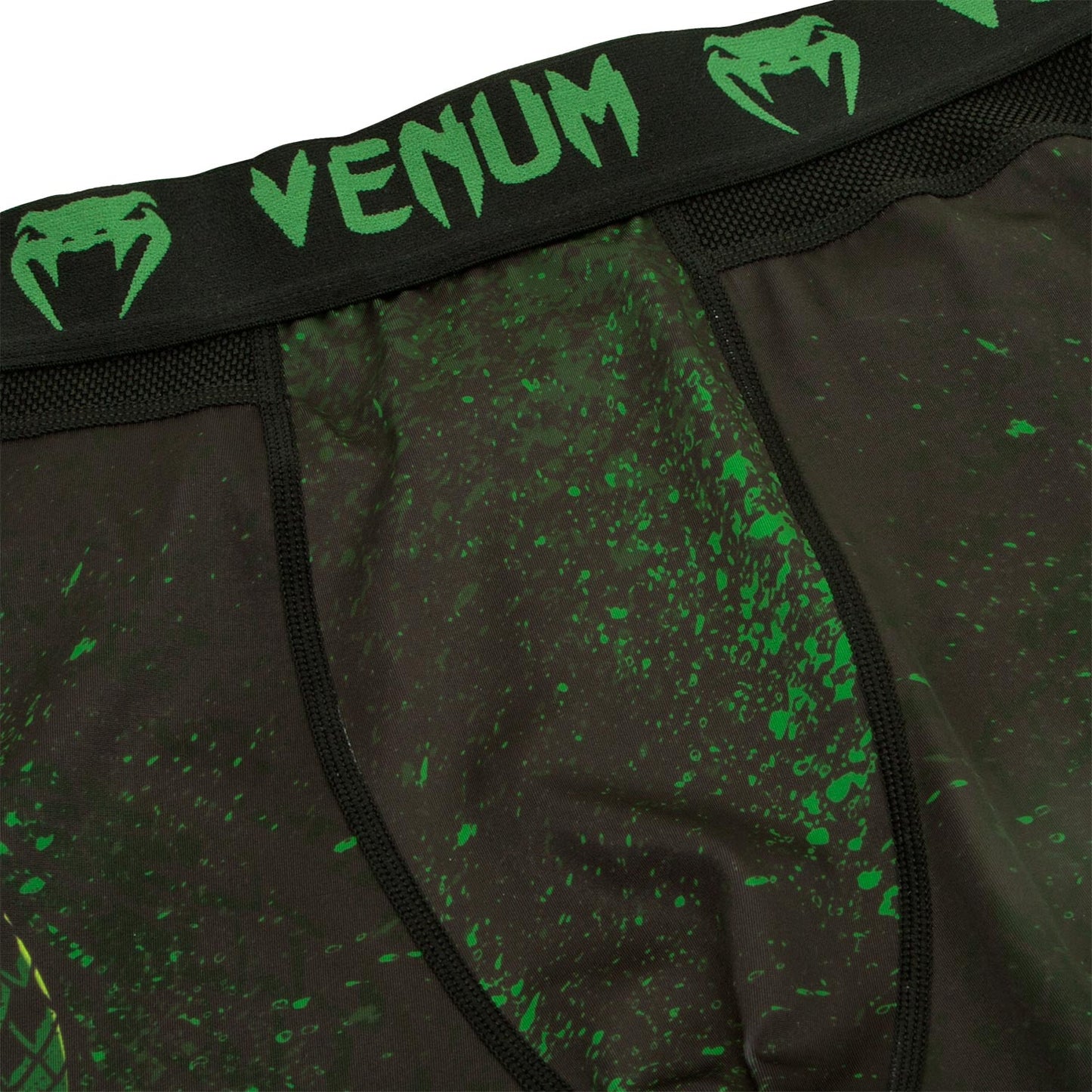 Venum Green Viper Compression Tights - Black/Green
