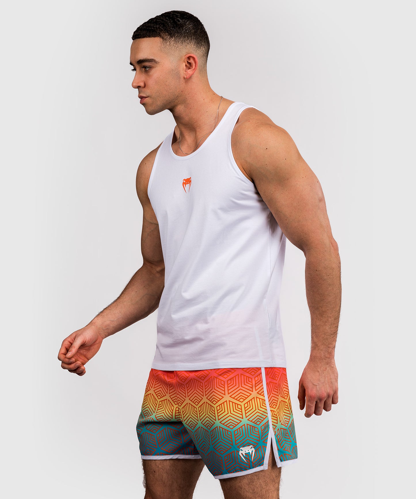 Venum Echo Tank Top - Weiß/Orange Sunset