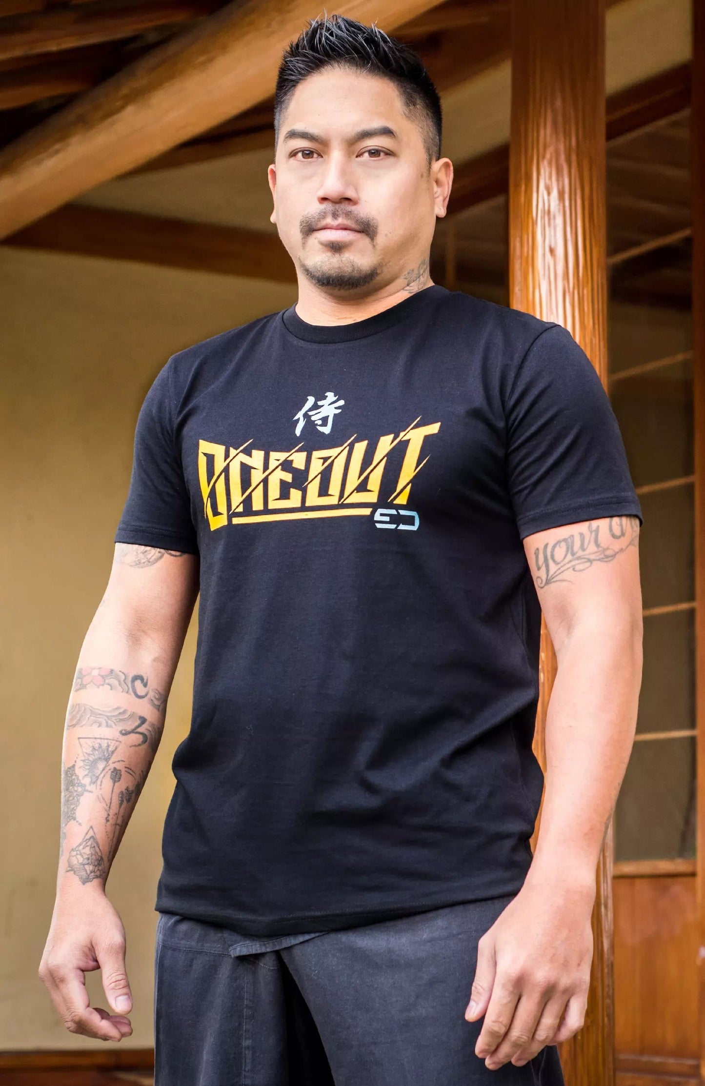 T-Shirt Oneout Samurai - Schwarz
