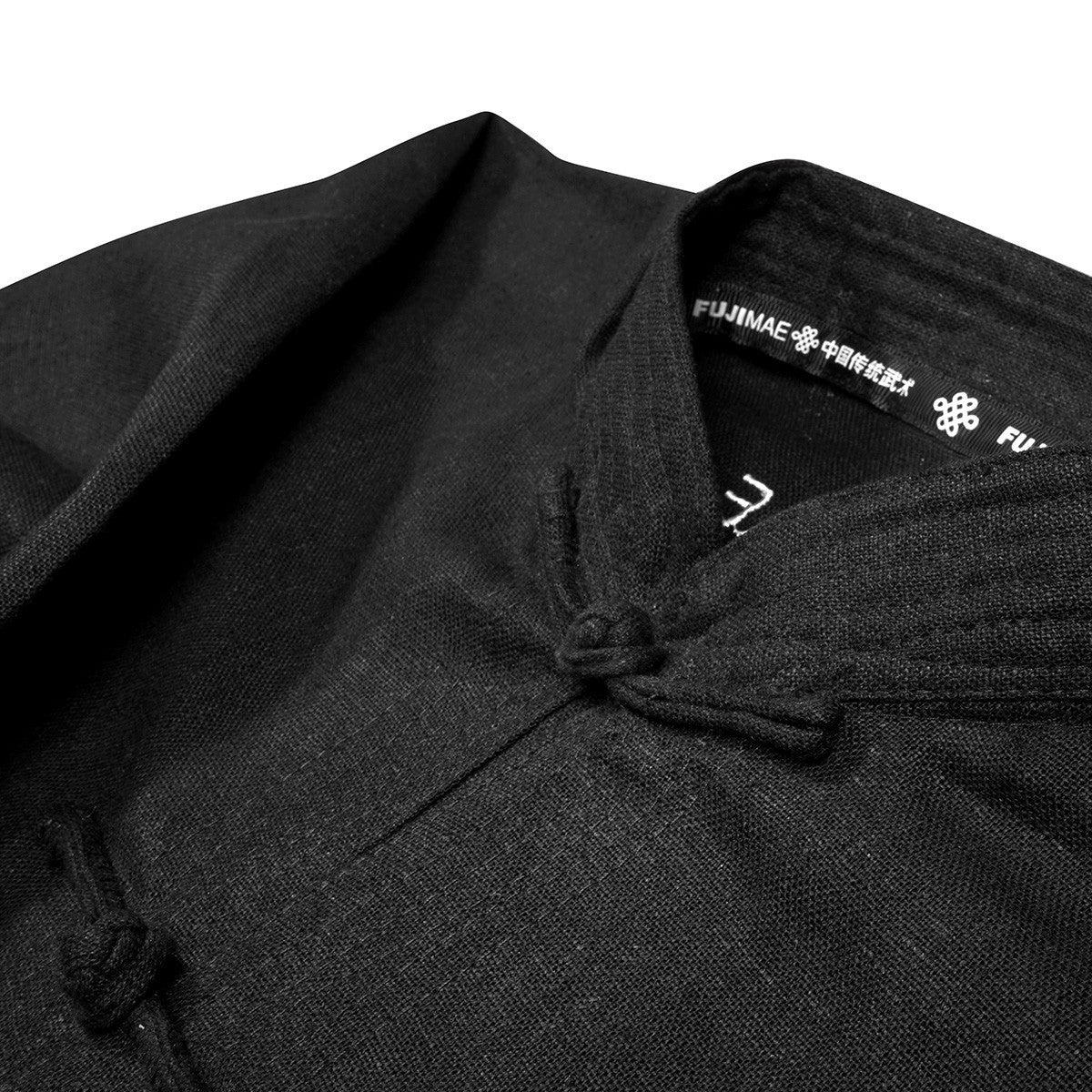 Kung Fu Fuji Mae Leinenjacke - Schwarz