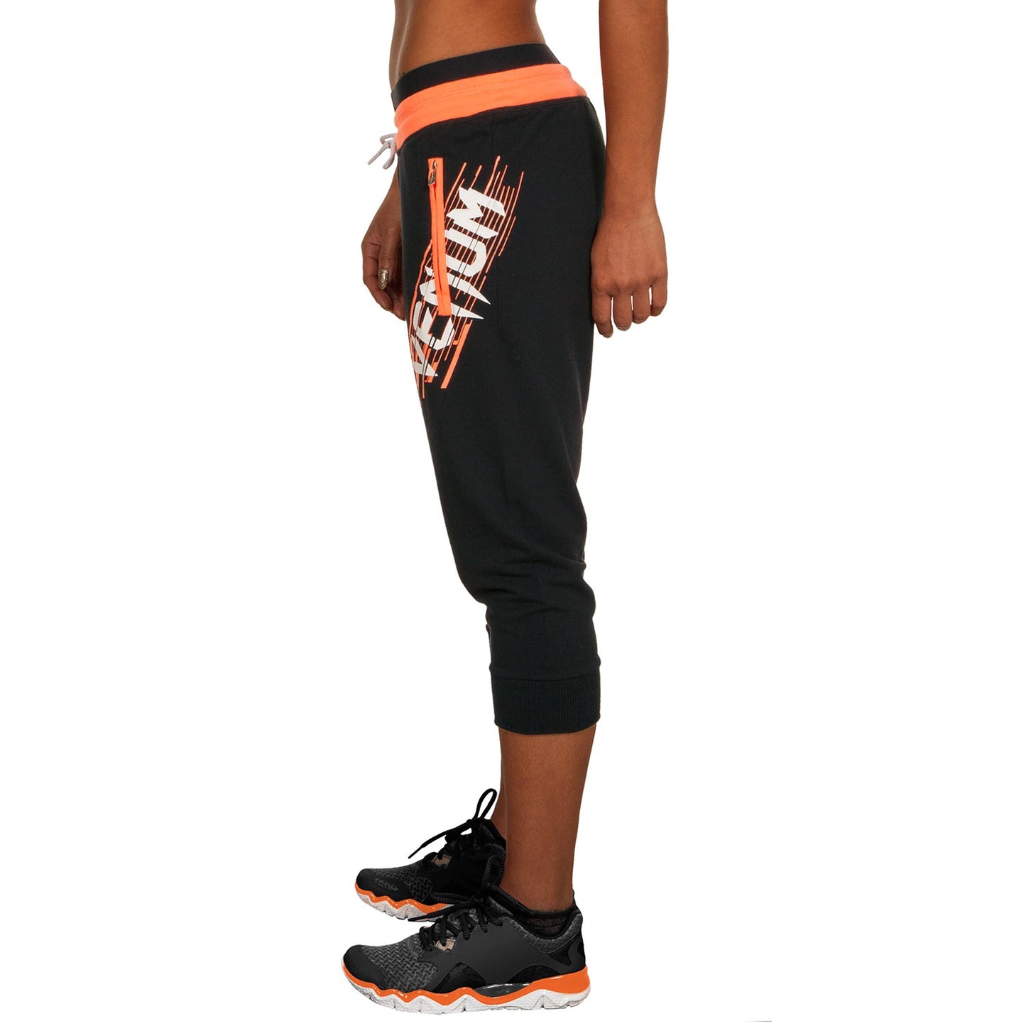 Venum Reef Women's Bibtights - Black/Corail