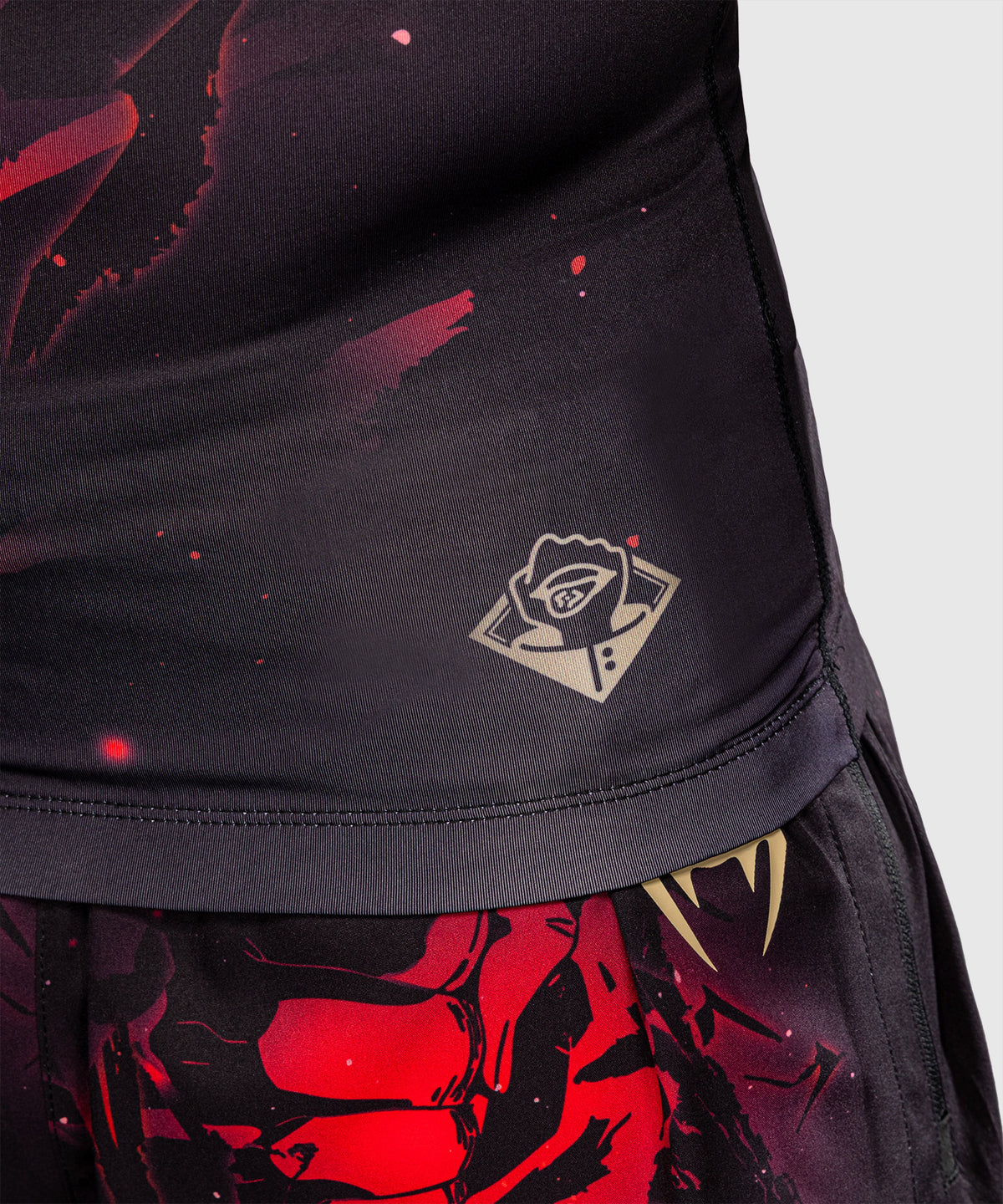 Jujutsu Kaisen x Venum Itadori Langarm Rashguard – Schwarz/Rot