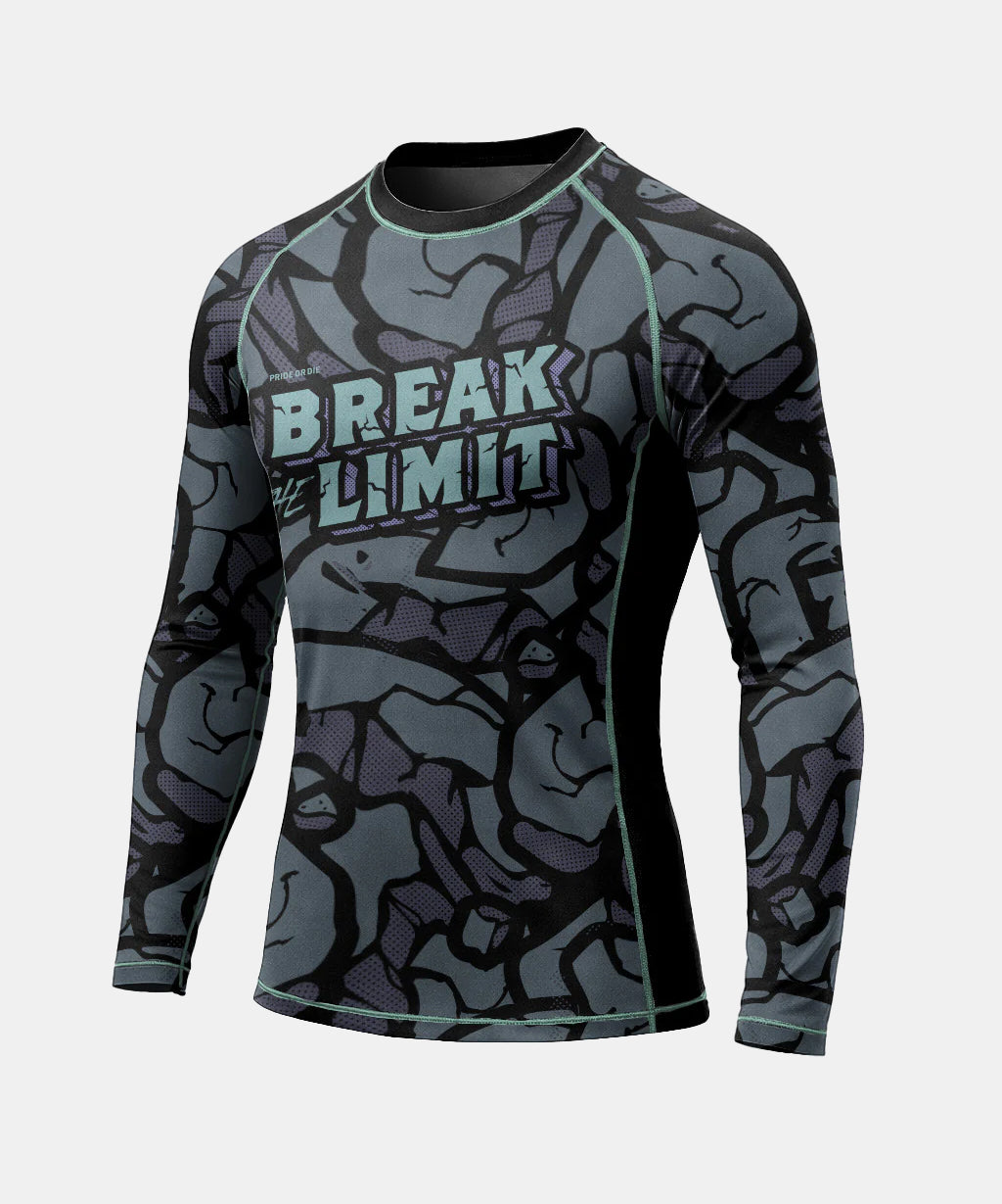Rashguards Manches Longues Pride Or Die Break The Limit - Noir