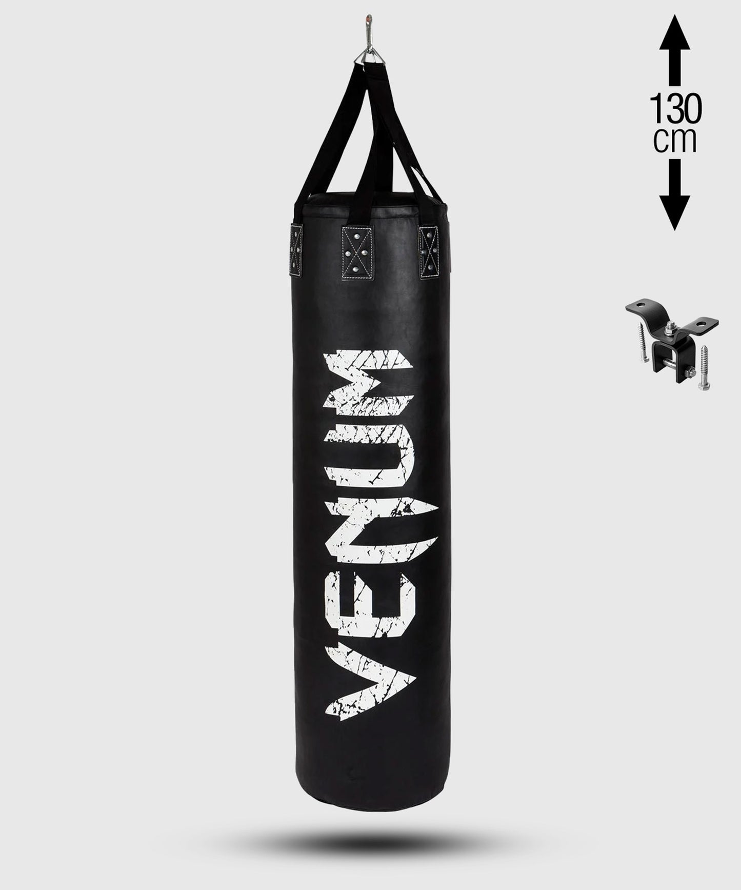 Sac de Frappe Venum Challenger + Crochet de Fixation - Plein - 130cm - Noir/Blanc