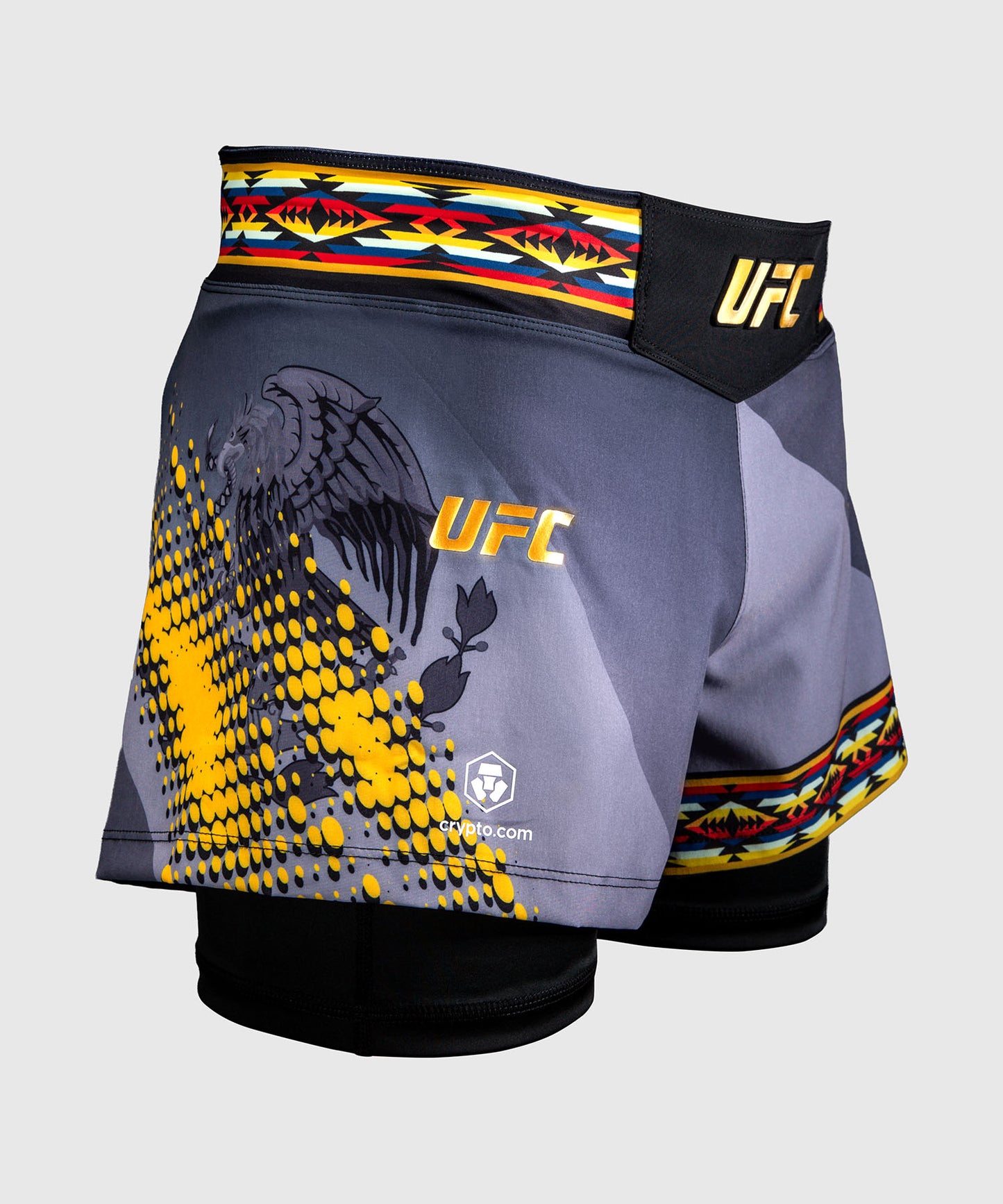 UFC Unrivaled by Venum Julianna Peña Pantaloncini corti da combattimento da donna - Nero