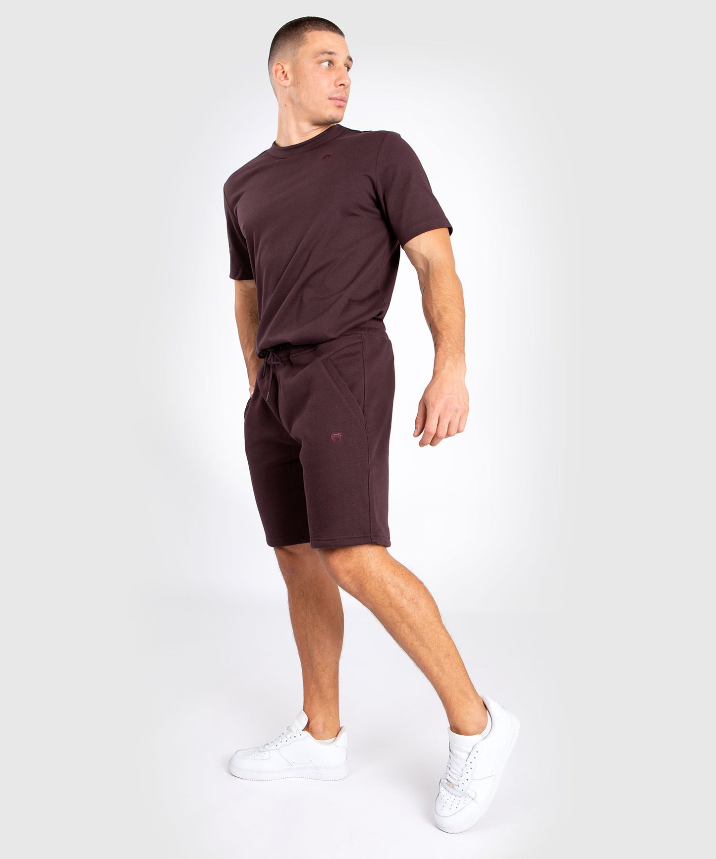 Short en coton Venum Silent Power - Marron foncé