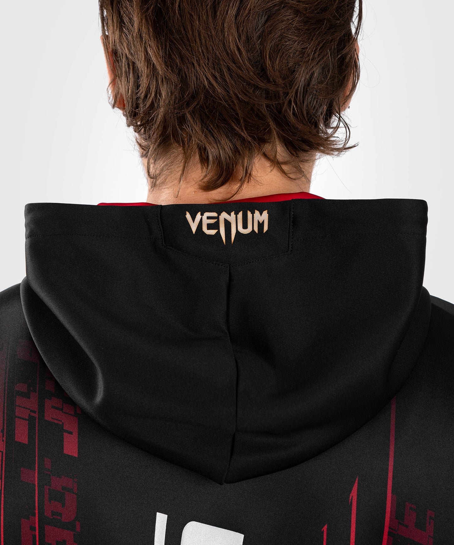 Sweatshirt à capuche UFC Venum  Performance Institute 2.0  - Noir/Rouge