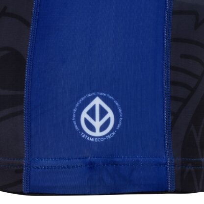 T-Shirt de Compression Eco Tatami Fightwear Serpent Organic - Noir/Bleu