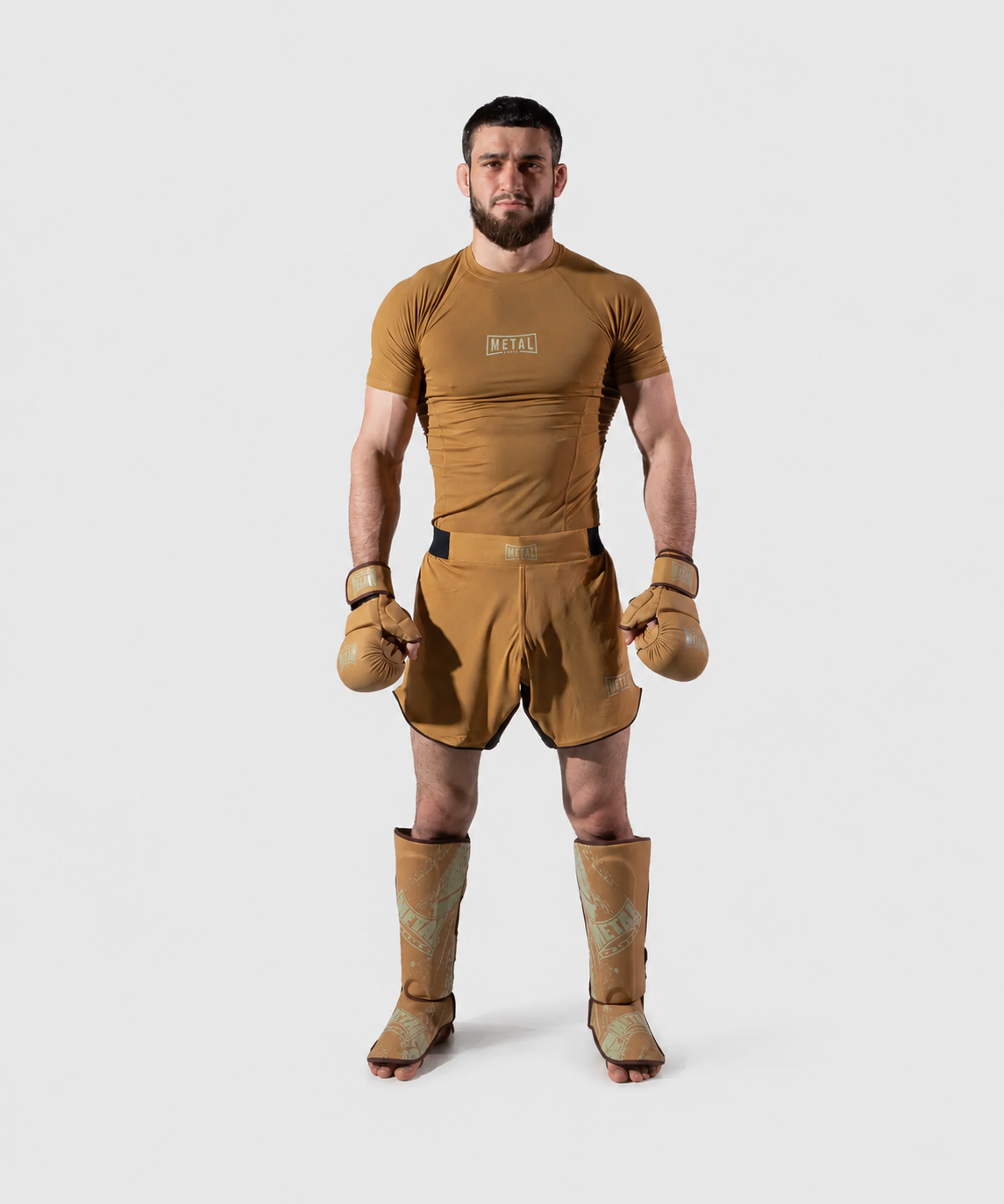 Metal Boxe Caucasian Hills Espinilleras - Beige