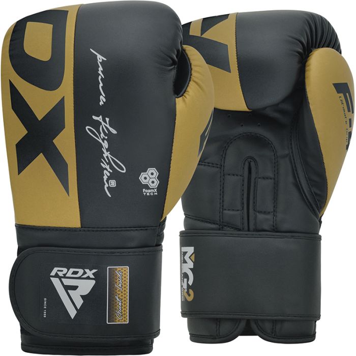 Gants de Boxe F4 RDX - Noir/Or