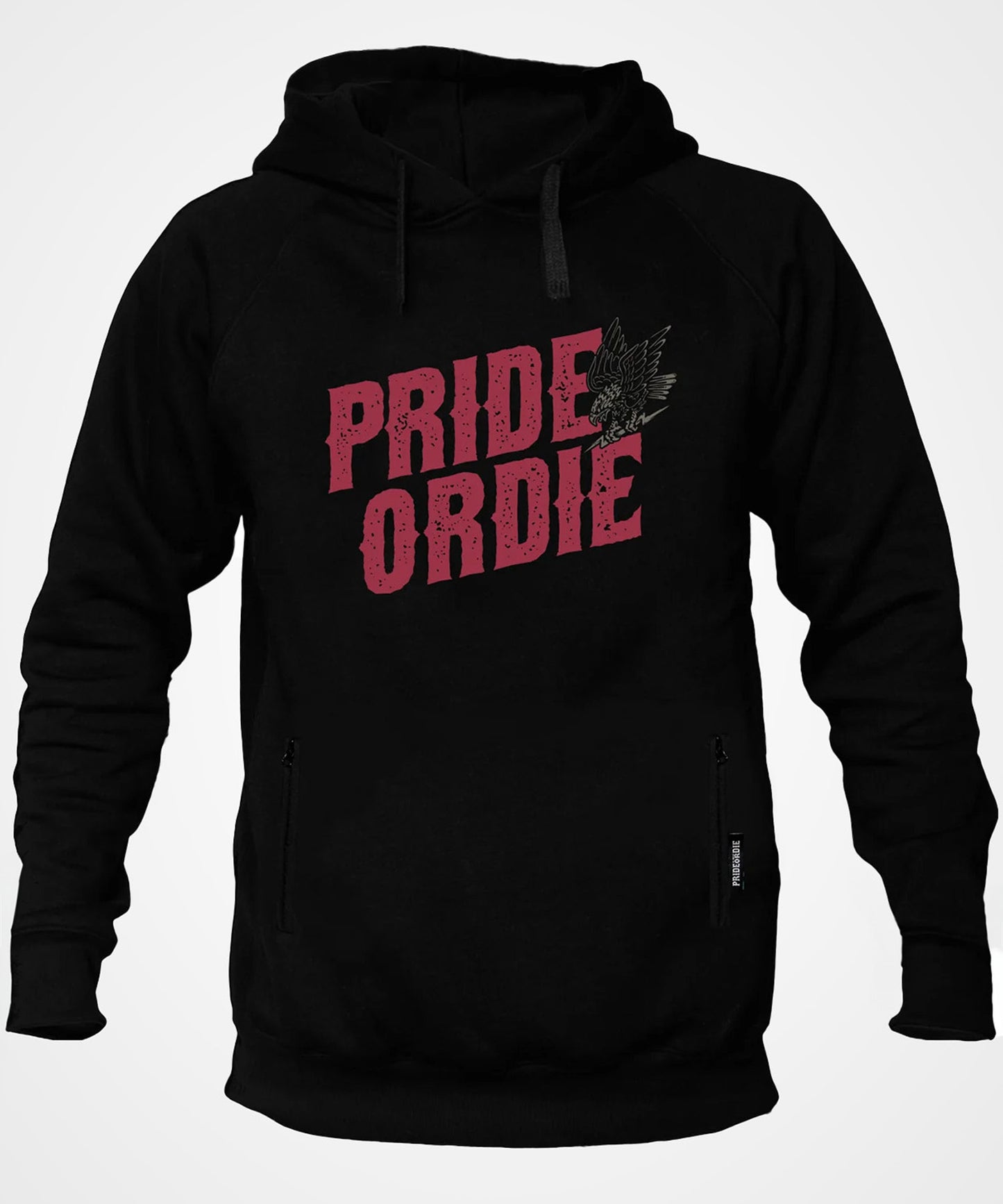 Kapuzen-Sweatshirt Pride Or Die "Prey On The Strong" - Schwarz