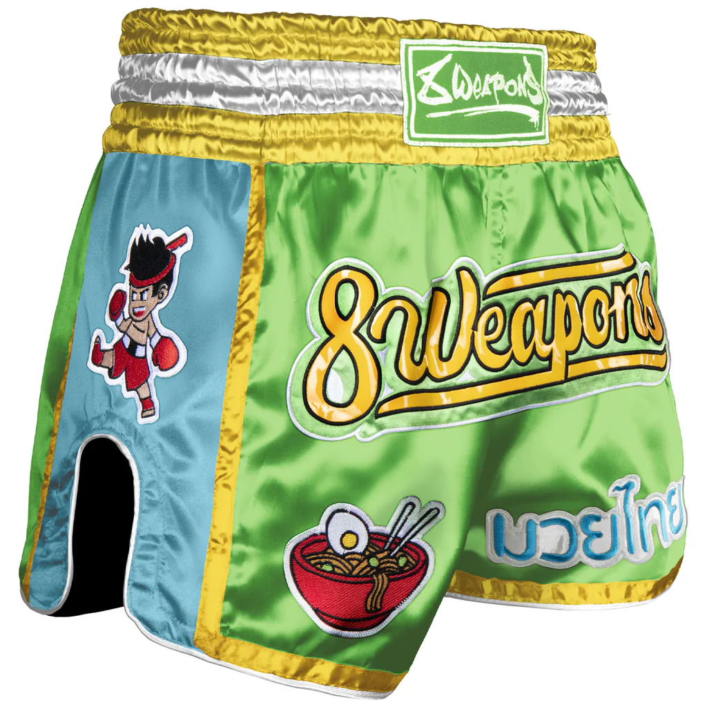 8 Weapons Yummy Muay Thai Shorts - Grün