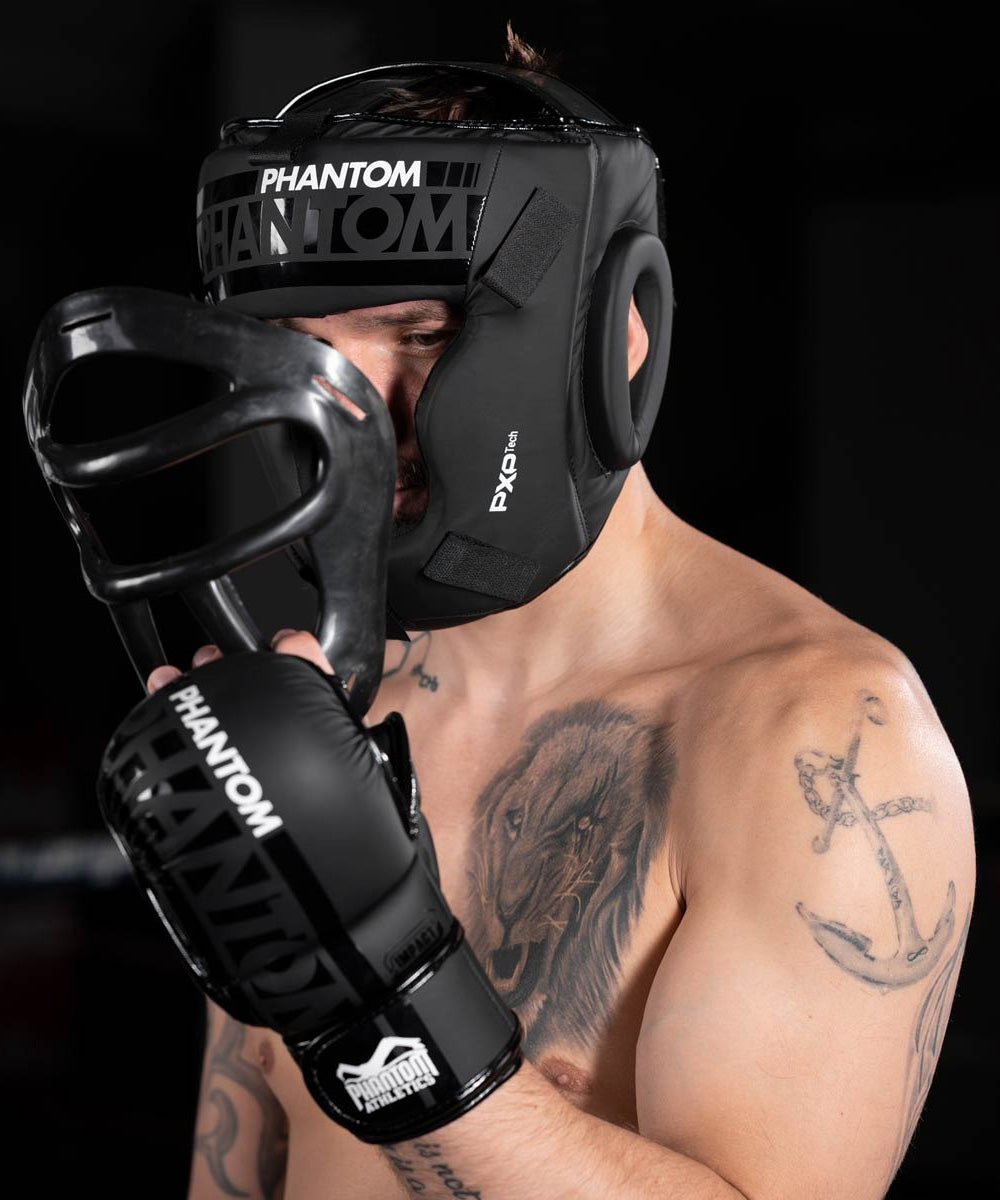 Casque De Boxe Phantom Athletics Apex Cage - Noir