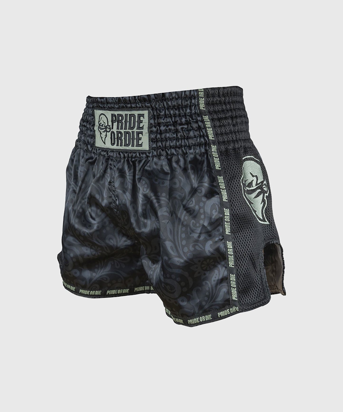 Pride Or Die Fearless Muay Thai Shorts - Negro