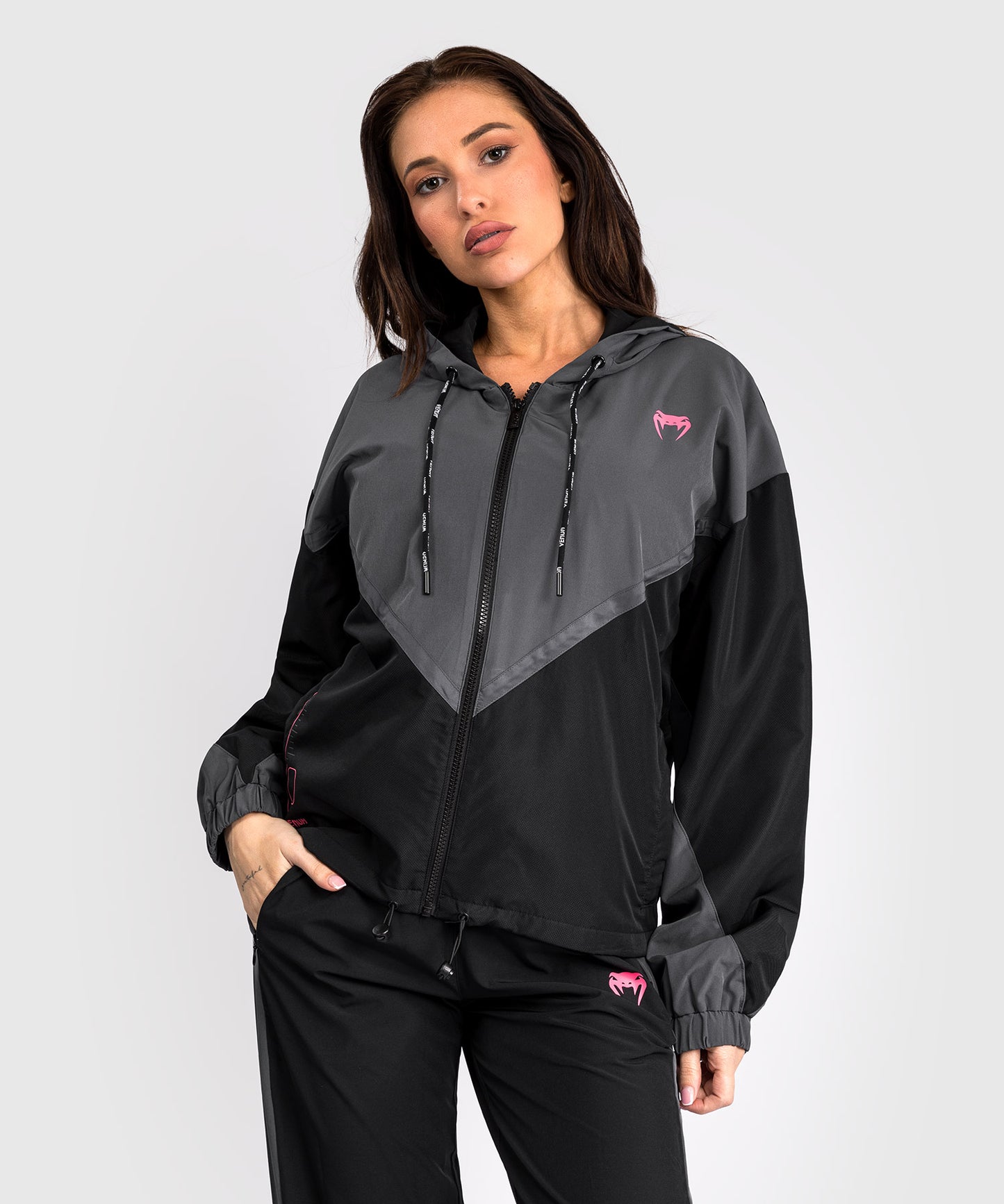 Venum Tactical XT Warm-Up Jacket - Black/Temper Storm Grey