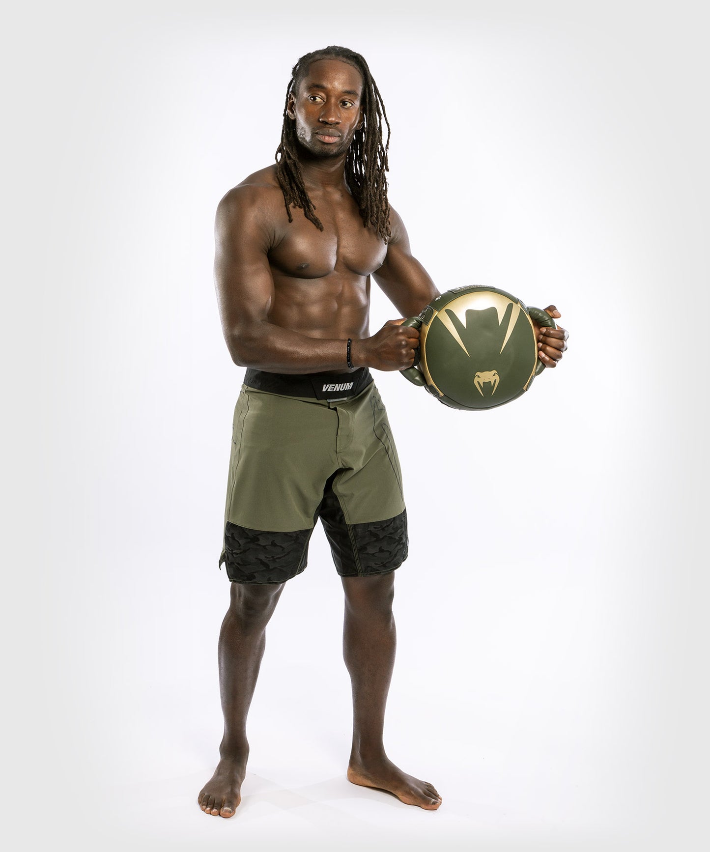 Venum Pro Boxing Mini Rundschild - Khaki/Gold