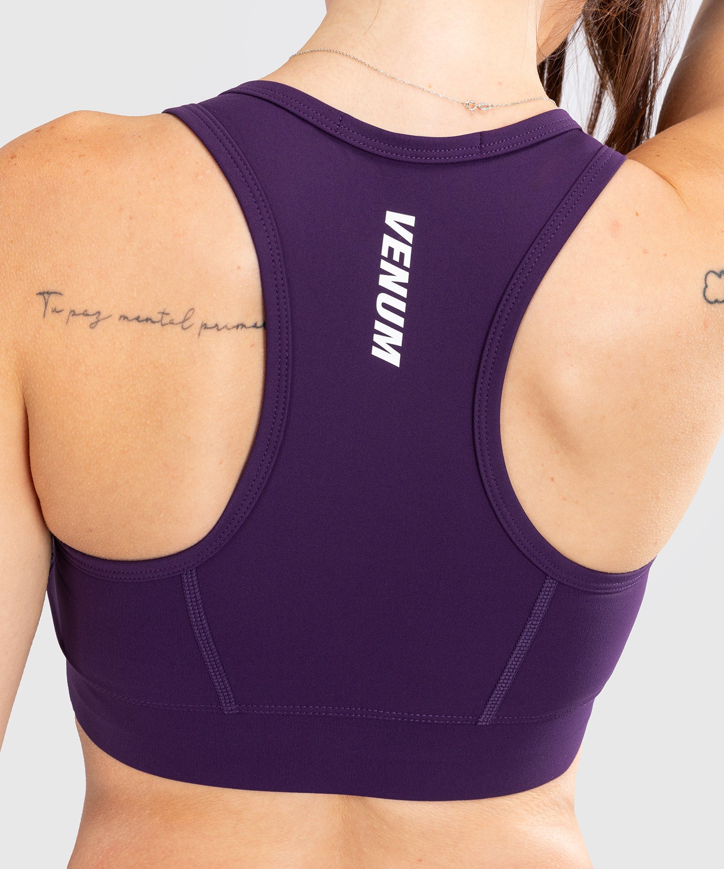 Venum Essential Medium Impact Sports Bra for Women - Intense Purple