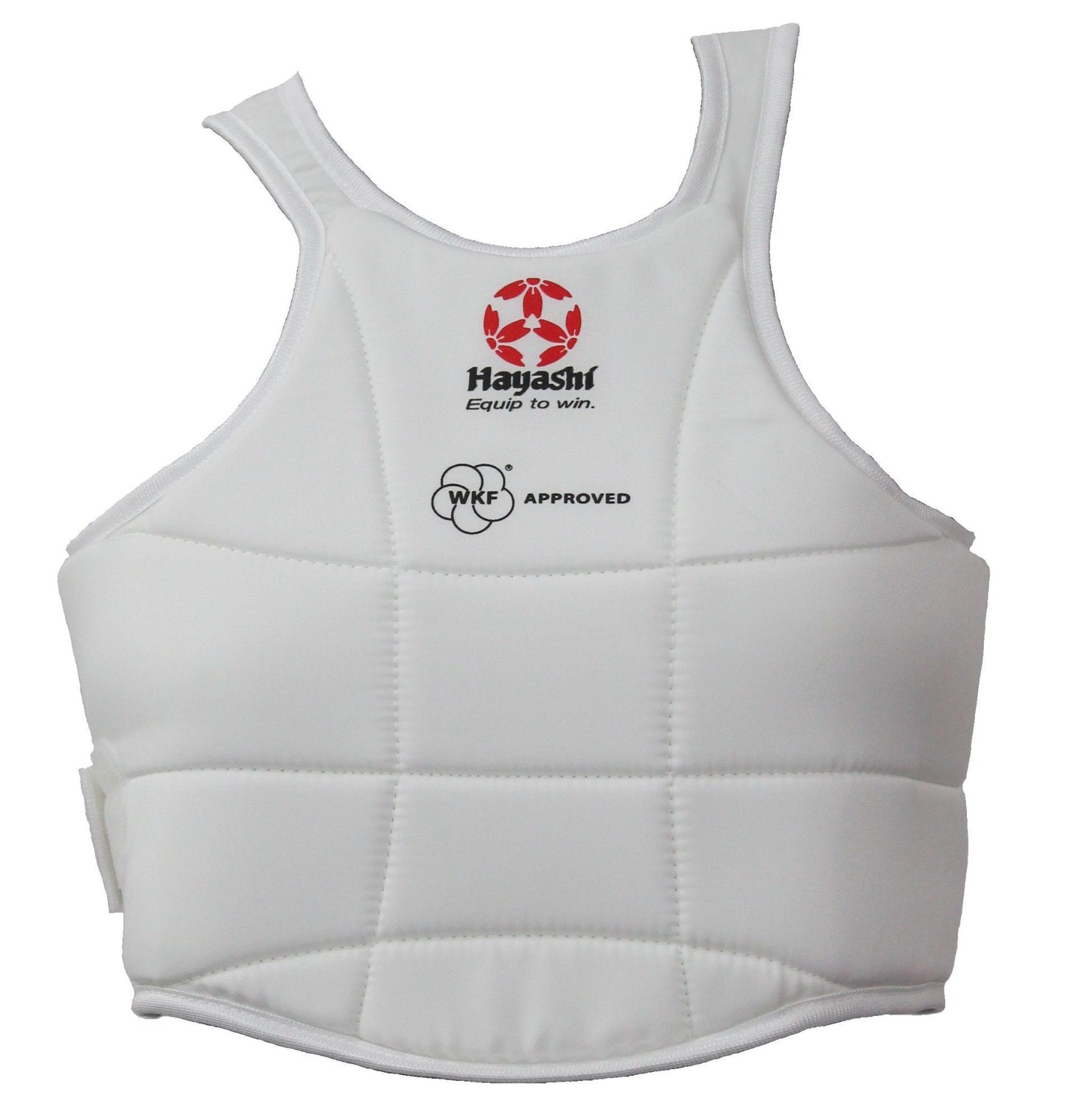 Plastron de Karaté Hayashi - Approuvé WKF - Blanc