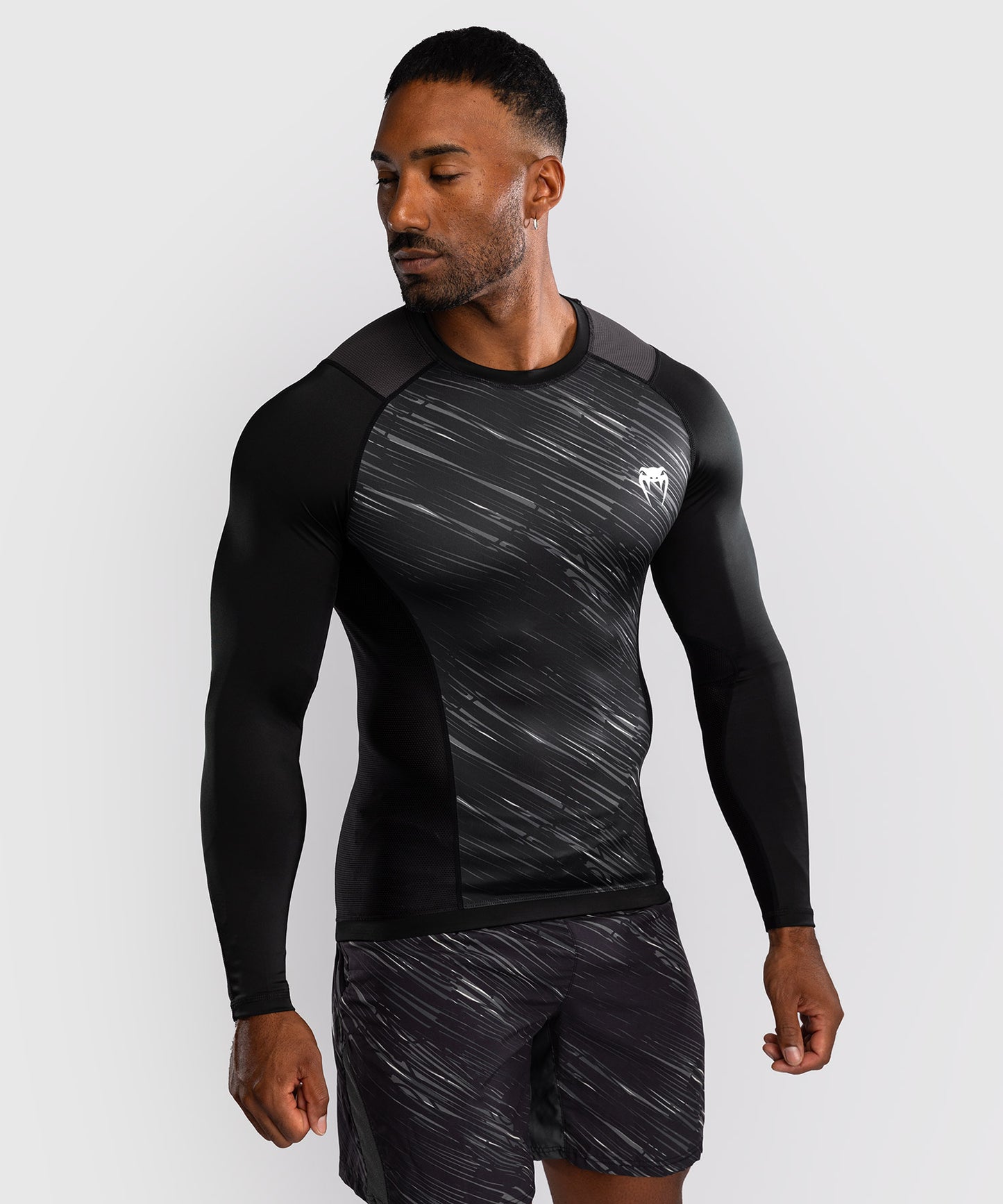 Rashguard Manches Longues Venum Rapid - Noir/Gris Orage