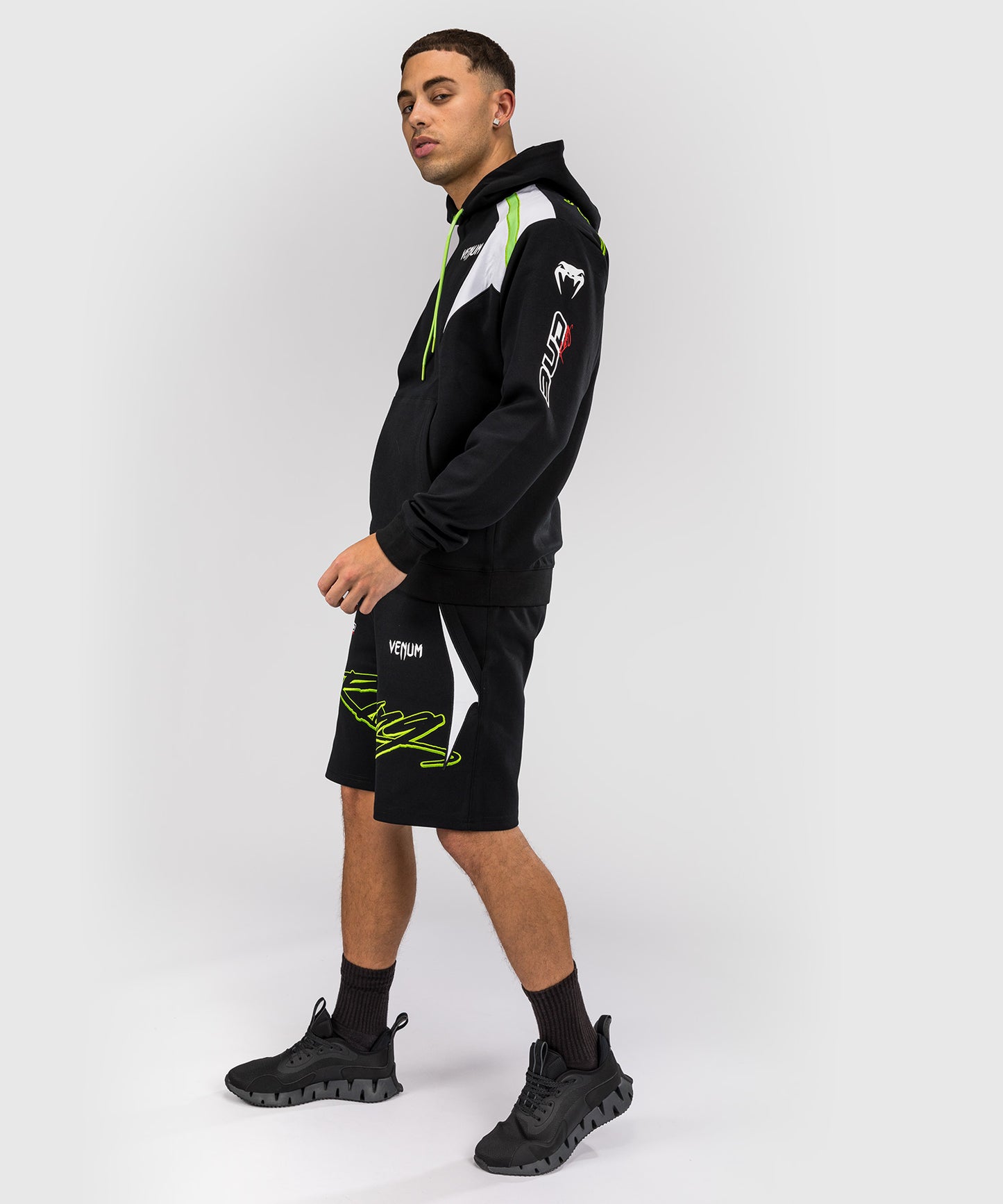Venum x Bud Racing Men's Hoodie - Black/White/Lime Green