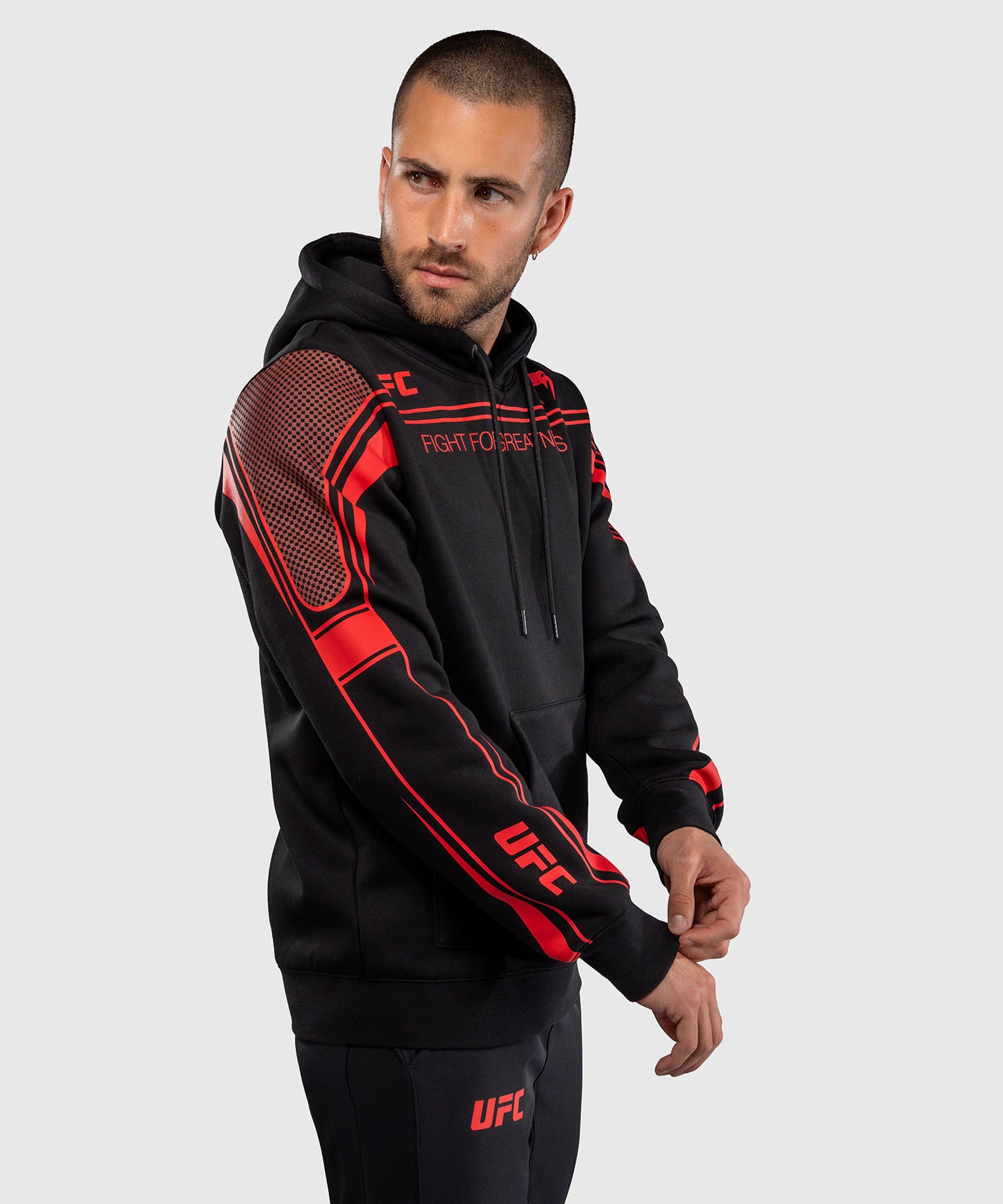 Venum UFC Unity by Venum Authentic Fight Week Herren-Kapuzenpullover - Schwarz