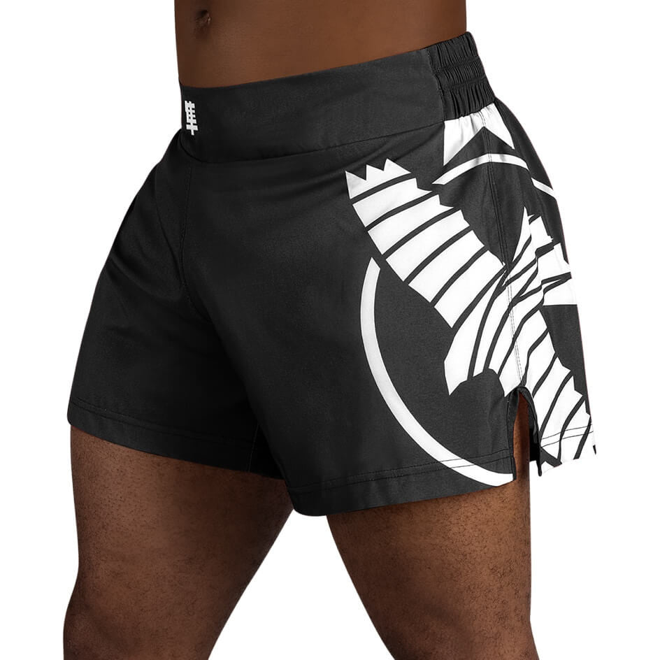 Short De Kickboxing Icon Hayabusa - Noir/Blanc
