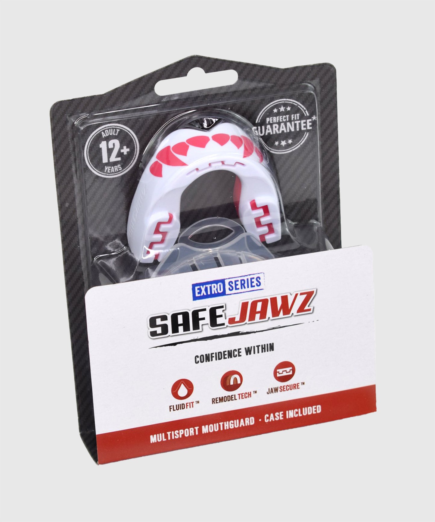 Protège-dents Safejawz Fangz - Adulte - Blanc/Rose