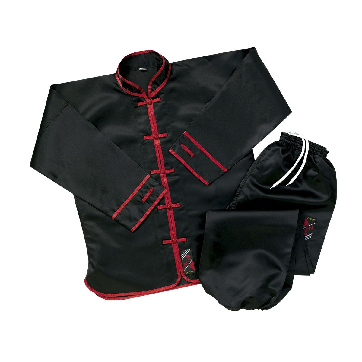 Tenue de Kung Fu FUJIMAE - Satin Noir