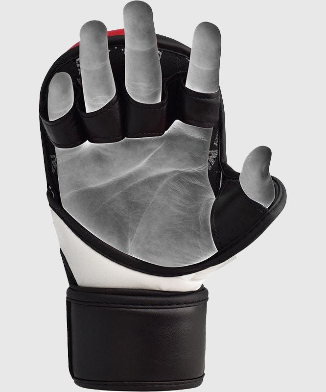 RDX Sports T6 MMA Sparring Gloves - Red