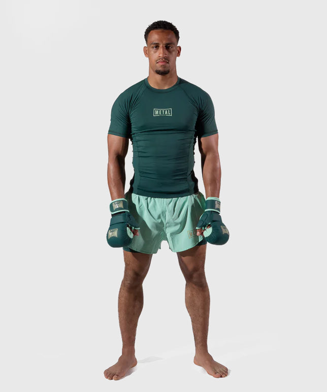 Metal Boxe The Shell MMA Sparring Gloves Deep Waters - Green