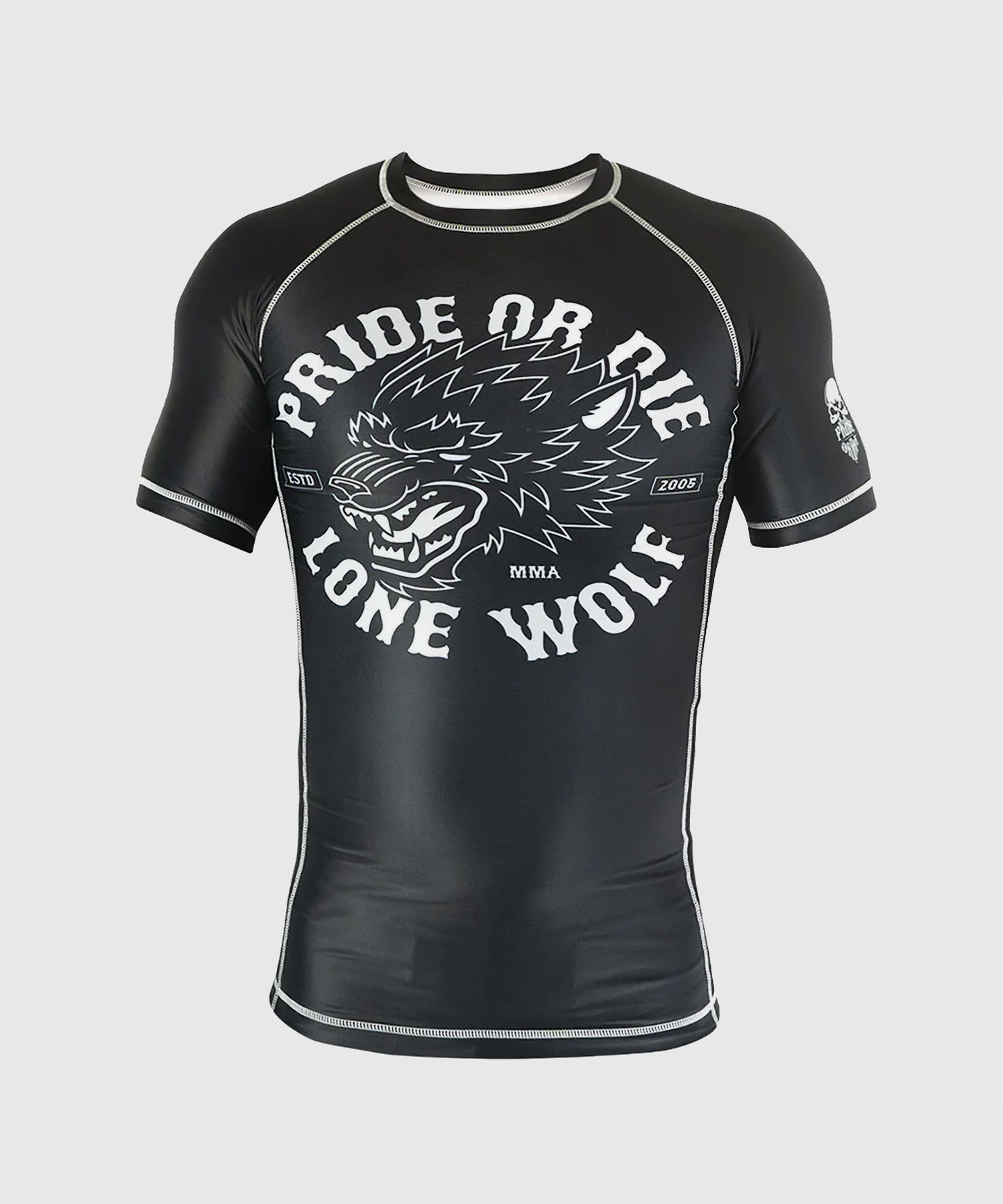 Rashguard Pride Or Die Lone Wolf - Noir
