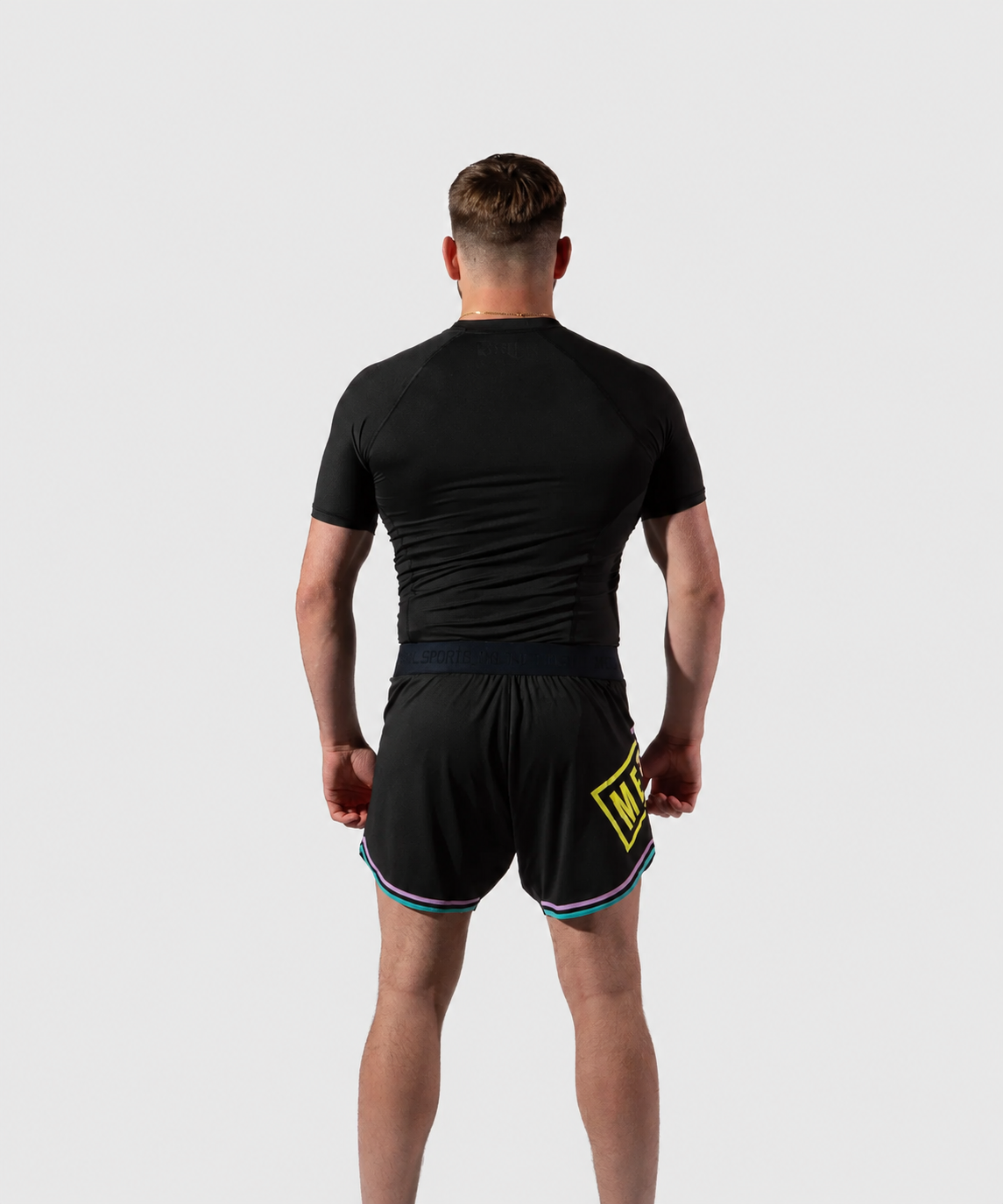 Metal Boxe Performance Post Cutting Treats Kurzarm-Rashguard - Schwarz