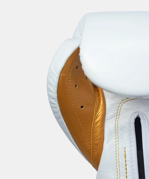 Cleto Reyes Sparring Special Edition Boxing Gloves - White/Gold
