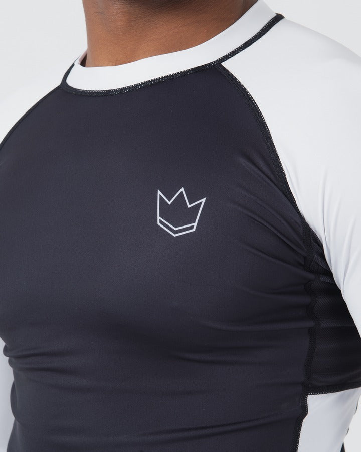 Rashguard À Manches Longues Kingz Ranked Performance V2 - Blanc