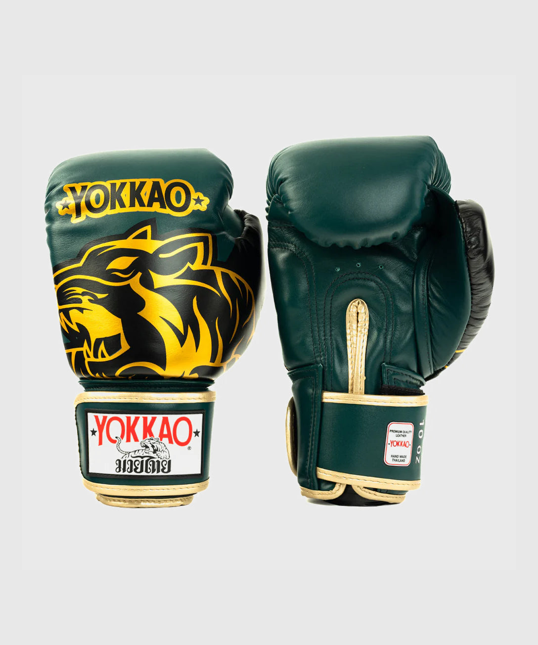 Gants de Boxe Yokkao Original Or - Vert