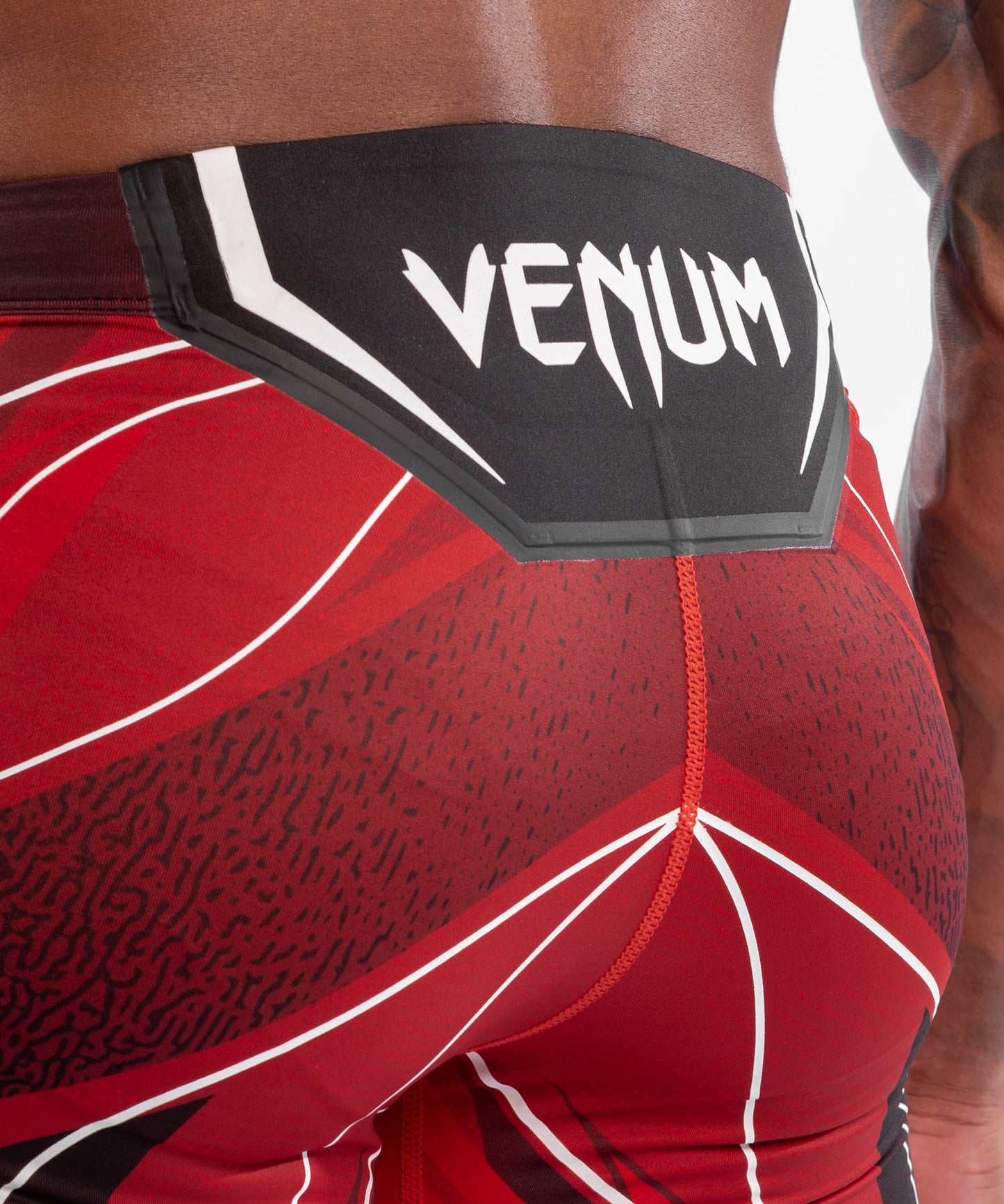 Short de compression pour Hommes UFC Venum Authentic Fight Night - Coupe Longue - Rouge