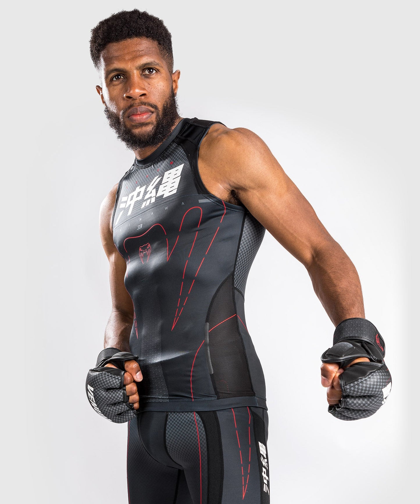 Rashguard Venum Okinawa 3.0 - Sleeveless - Black/Red
