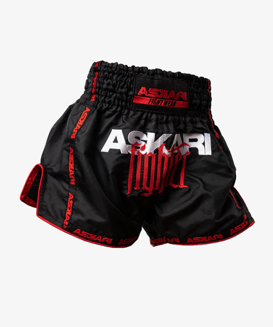 Askari Warcry Muay Thai Shorts - Schwarz