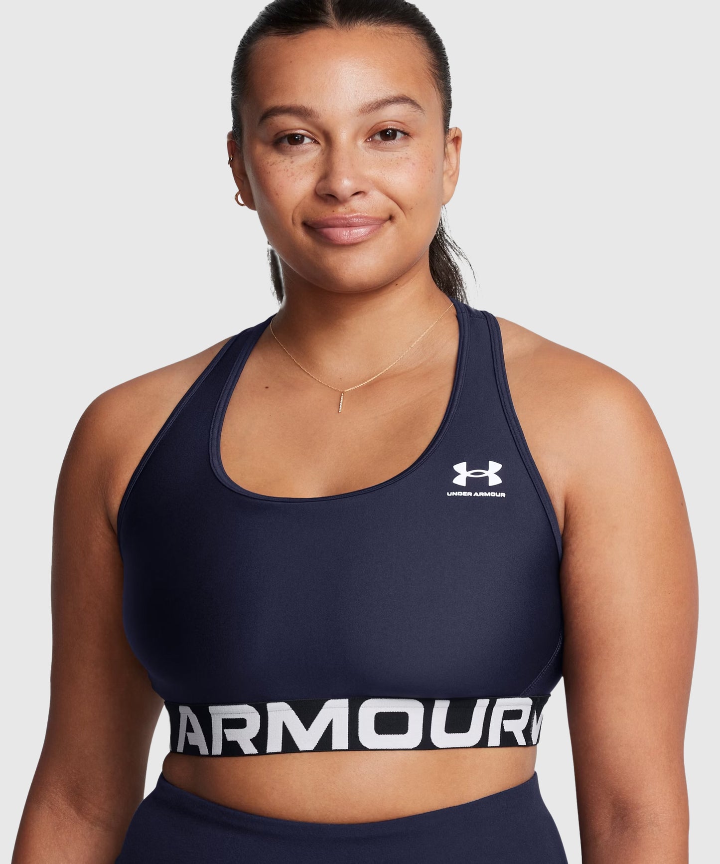 Under Armour Heatgear® Sports Bra - Navy Blue