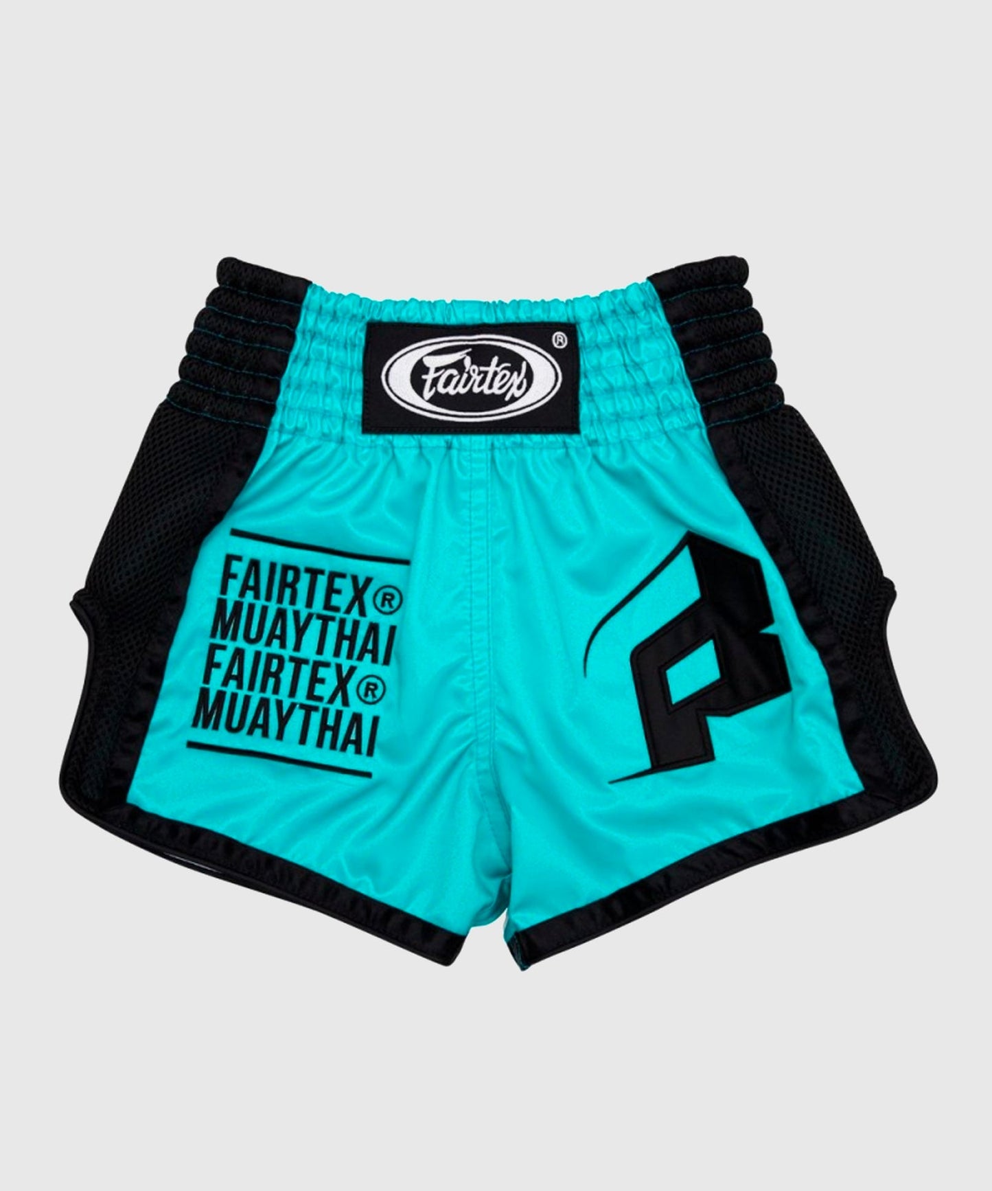 Short de Muay Thai Fairtex Racer - Turquoise/Noir